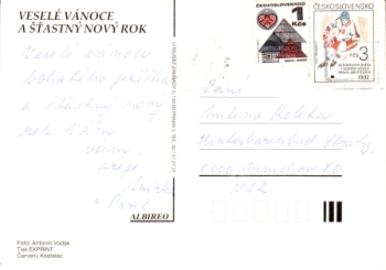 Vánoce a Nový rok 1992 95 001 CZ ● - Veselé Vánoce a šťastný nový rok